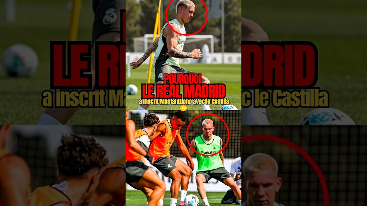 La v&eacute;ritable raison pour laquelle le Real Madrid a inscrit Mastantuono avec le Castilla. 🤔 #football