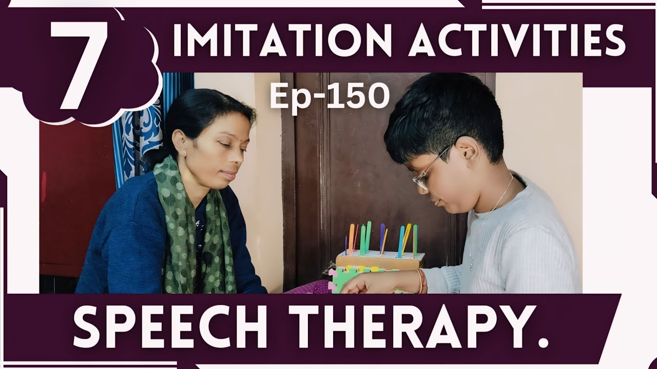 Autism Child imitation Activities Speech Therapy || Goldi Mummy