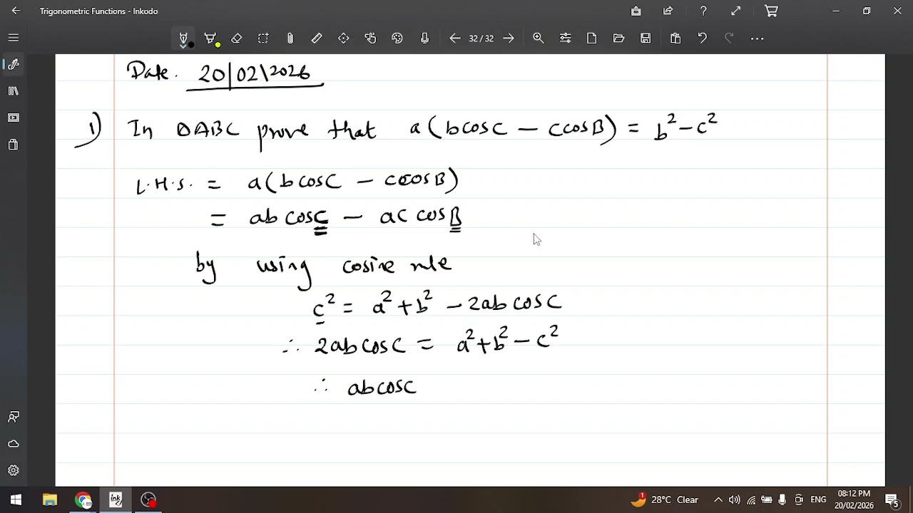 Solution of Triangles I Part 3 I Trigonometric Functions