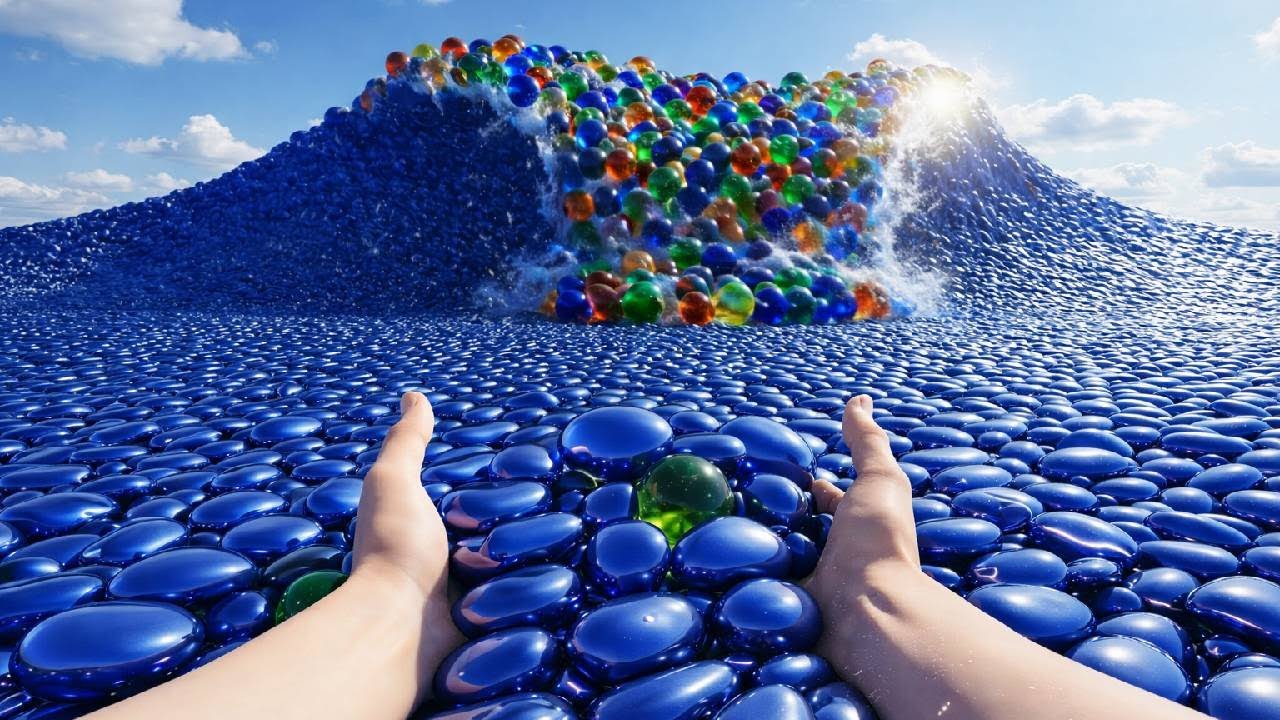 “Impossible Glass Objects Ocean 🌊✨ | Cinematic Wave Through Hands | DeepUnderwater Cities”🥓
