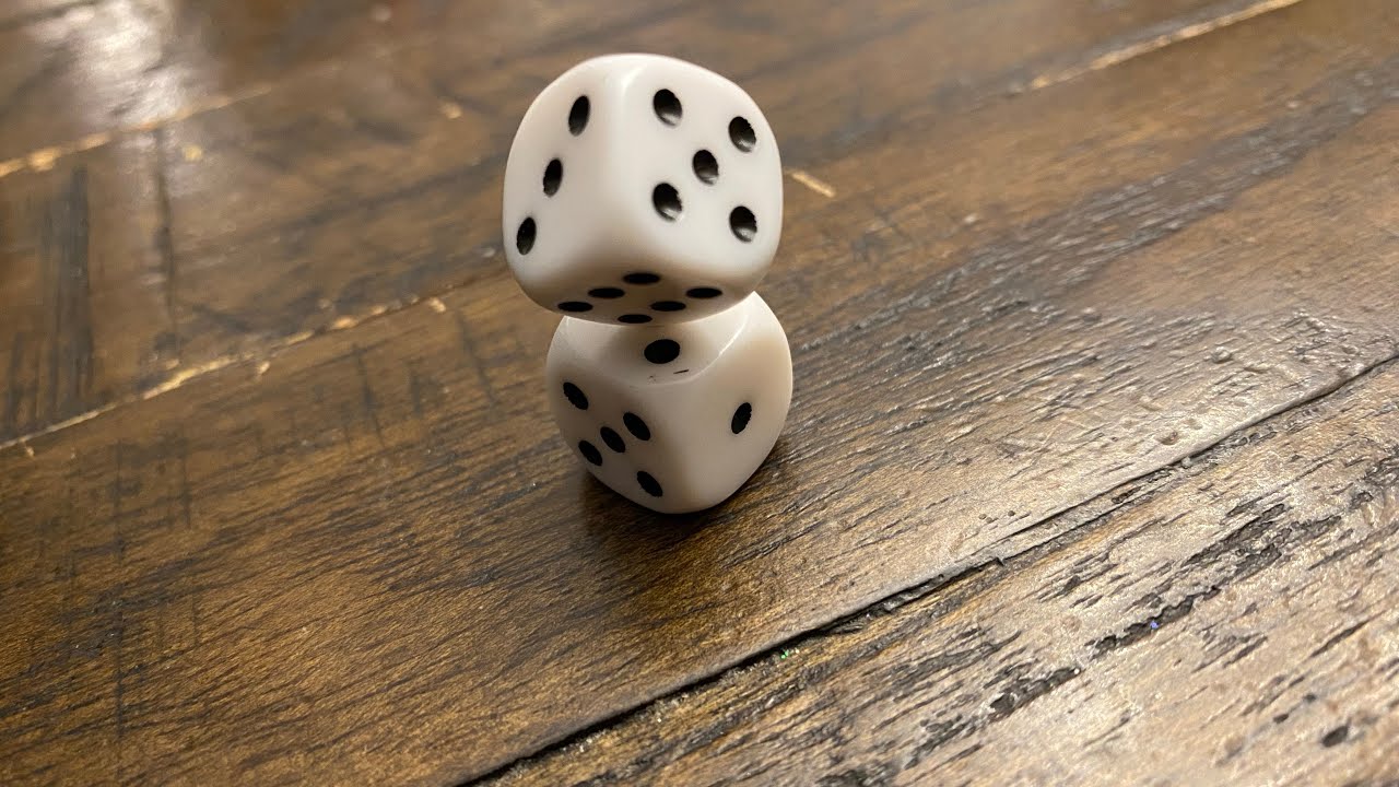 A cool dice balancing trick