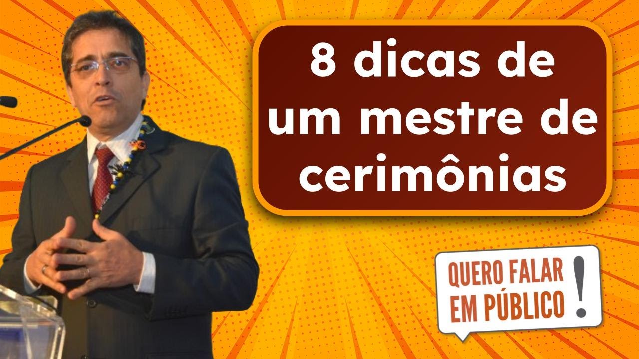8 dicas de um Mestre de Cerimônias