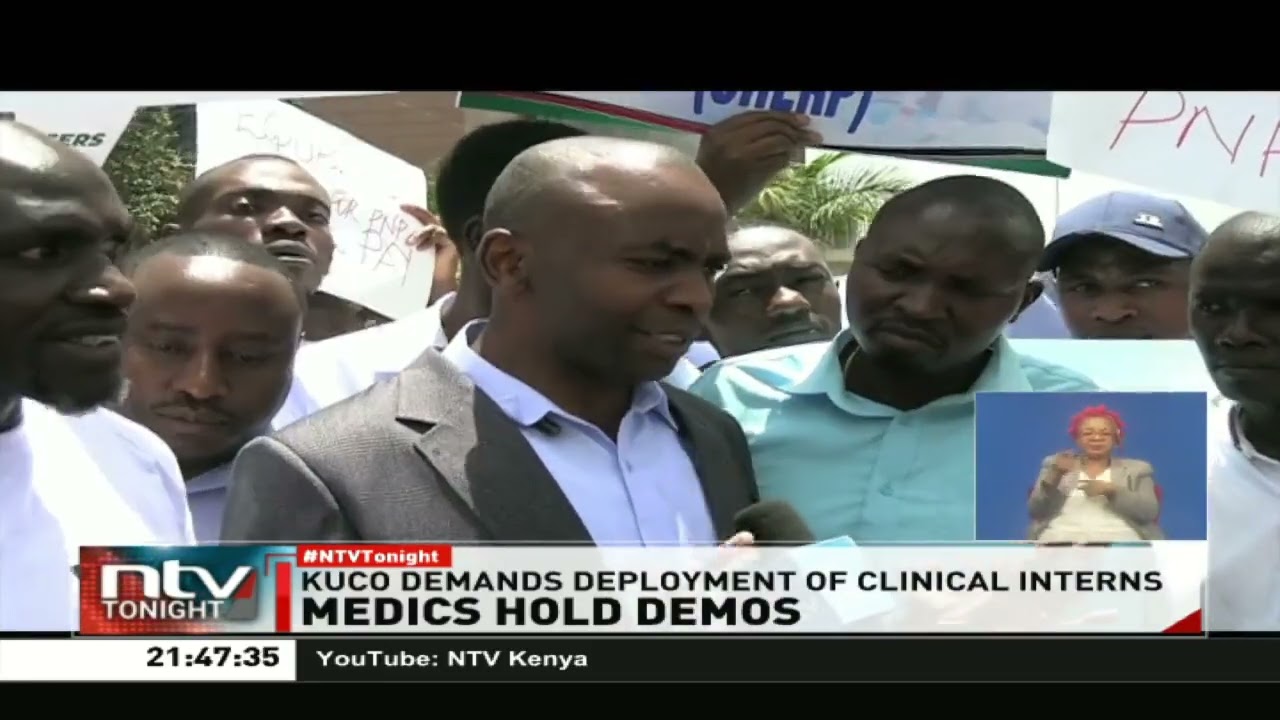 KUCO holds demonstration as they demand deployment of clinical interns