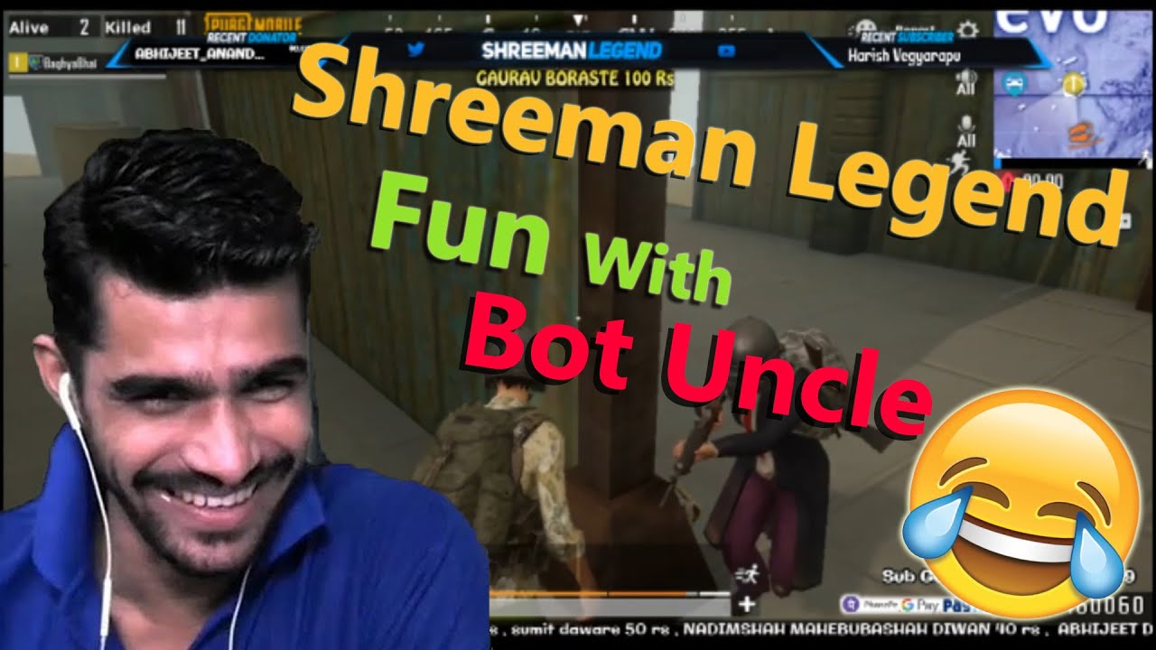 ShreeMan LeGenD Fun with Bot ll SHREEMAN LEGEND ll PUBG gaming highlights