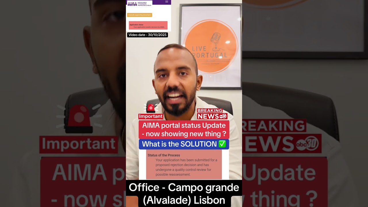 AIMA portal status Update - now showing new thing ? &reg;Live Portugal By Harry | Advocate | Portugal