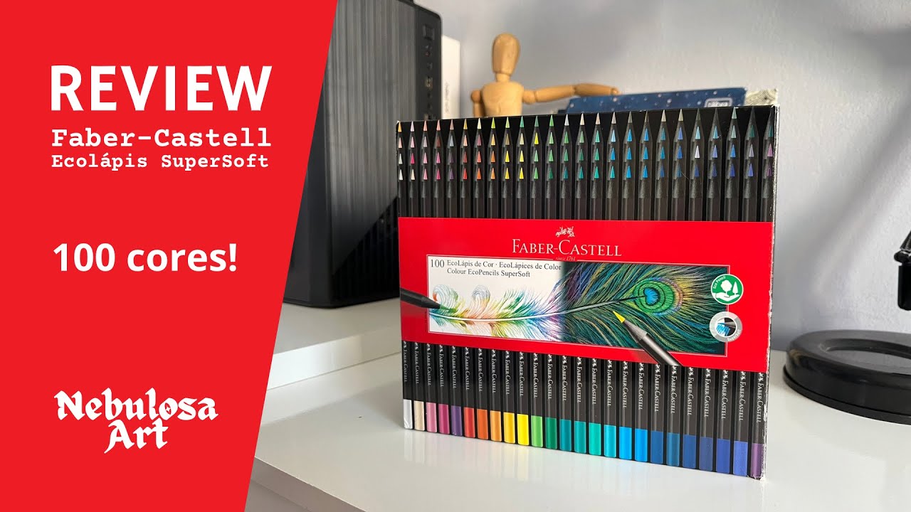 REVIEW - Faber-Castell Ecolápis SuperSoft 100 cores | Nebulosa Art