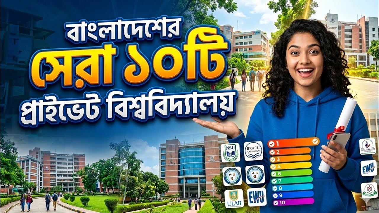 Top 10 Private Universities in Bangladesh 2026 | Top 10 Private Universities in Bangladesh