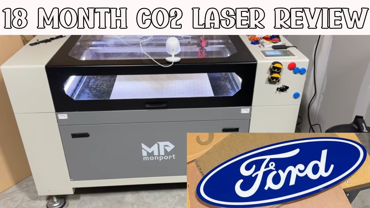 18 Month REVIEW - Monport 80w C02 Laser + How to make a Acrylic sign FORD - Best Side Hustle of 2025