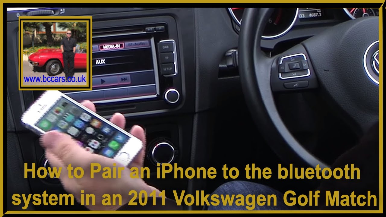 How to Pair an iPhone to the bluetooth system in an 2011 Volkswagen Golf Match