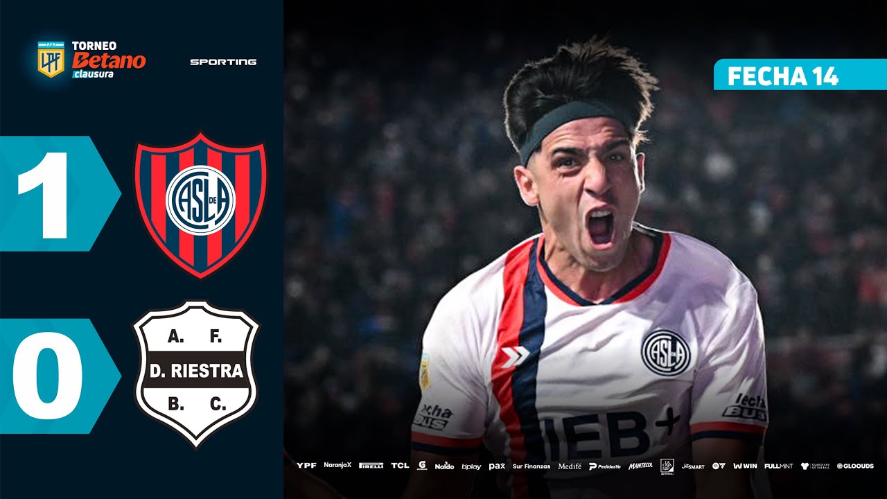 SAN LORENZO 1 - 0 DEPORTIVO RIESTRA | Resumen del partido | #TorneoBetano Clausura 2025