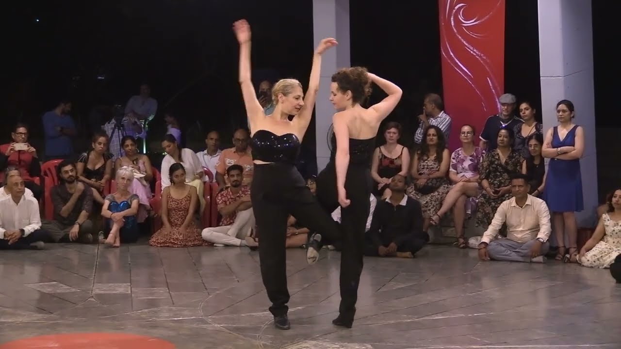 Sigrid Van Tilbeurgh & Maria Filali 2-1 @Sawchu - The 12th Auroville Tango Festival 2025 INDIA