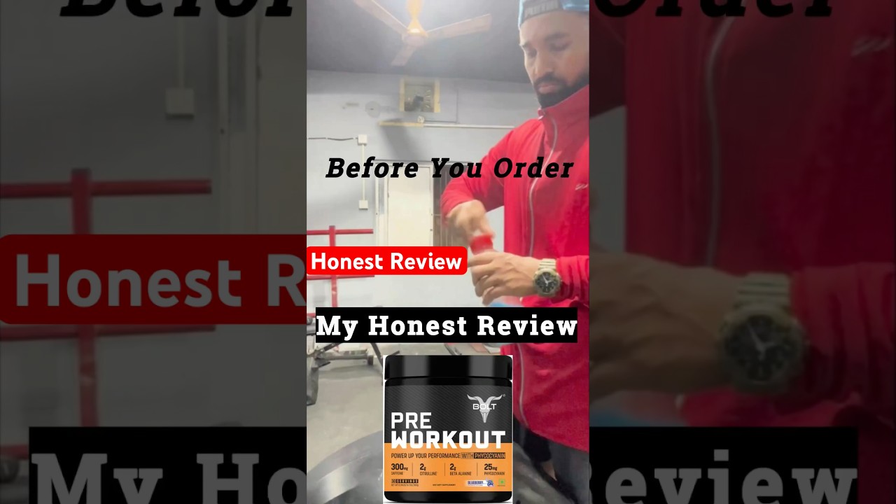 बाद में नही बोलना  Bolt Prework out - My Honest Review #review  #fitness  #preworkout #ytshorts
