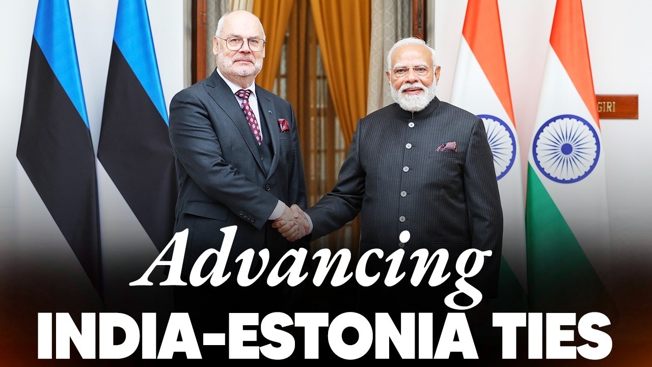 PM Modi holds a meeting with Alar Karis, President of Estonia
