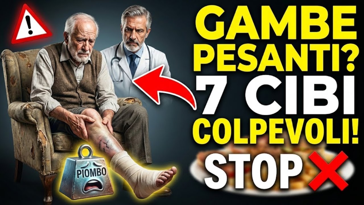 Gambe pesanti come il piombo? Questi 7 alimenti sono i colpevoli!