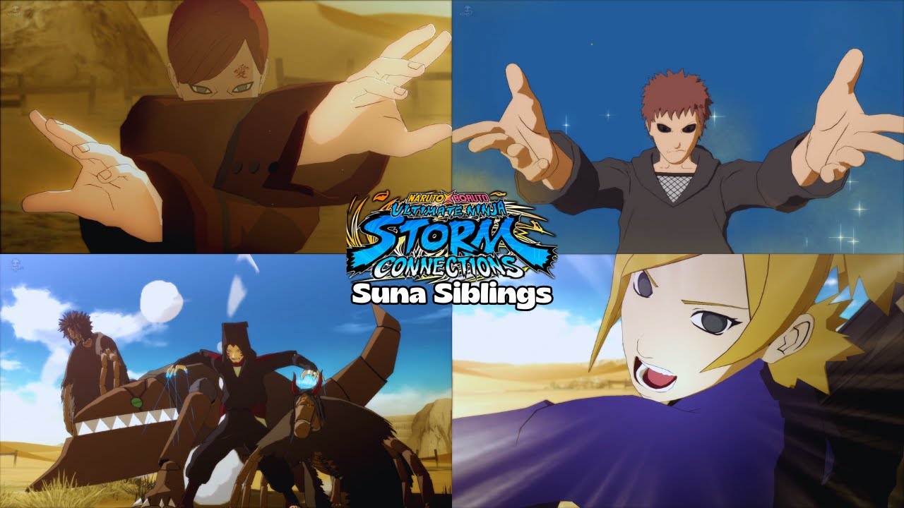 Sunagakure Siblings All Ultimate & Team Jutsu's | Naruto x Boruto Ultimate Ninja Storm Connections