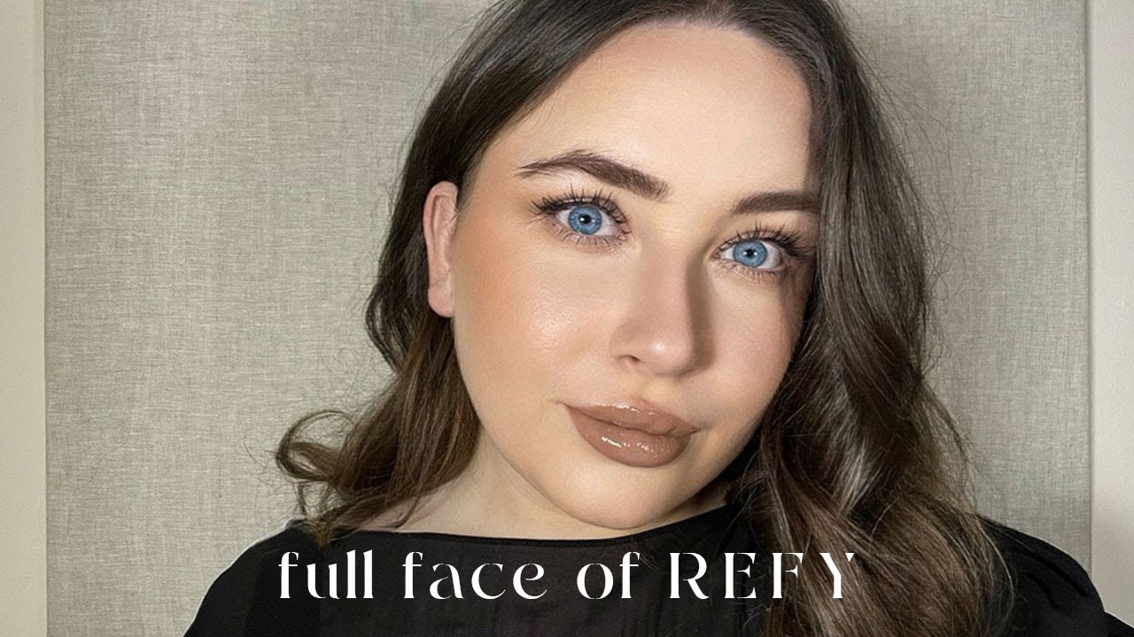 A FULL FACE OF REFY!! | full makeup brand review ft the new refy lash sculpt | maxine lee harris