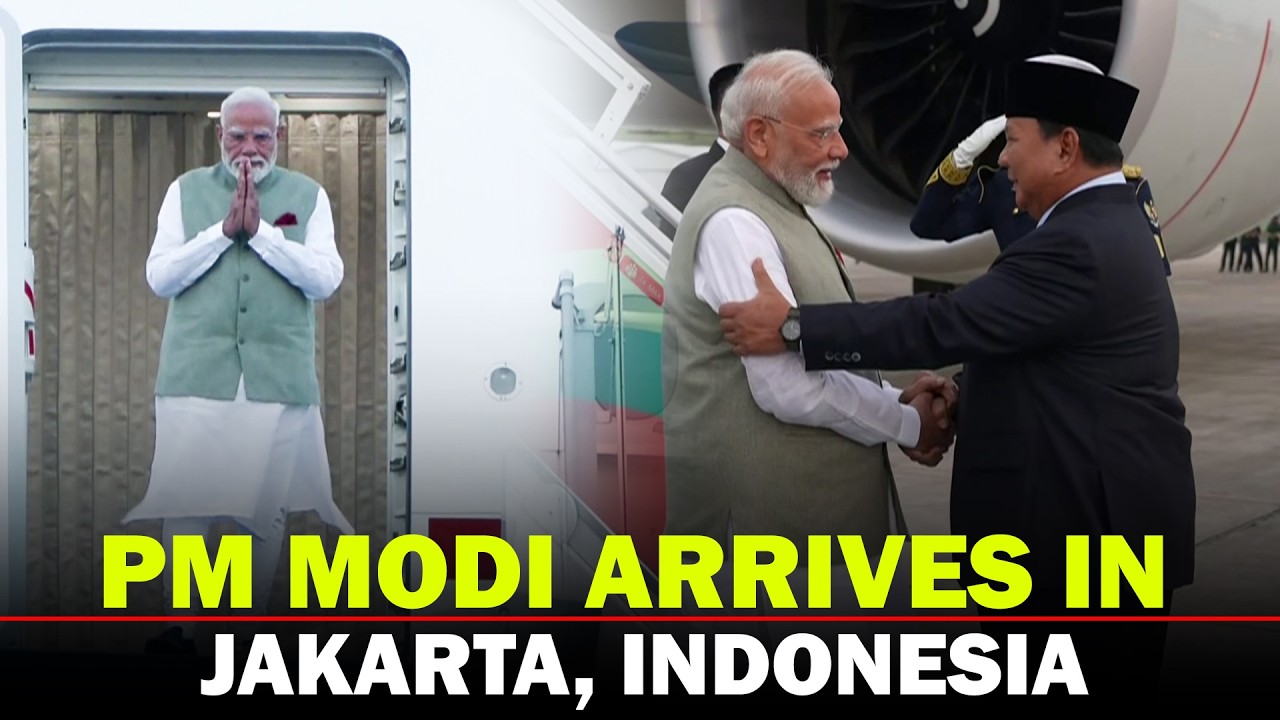 WATCH LIVE: Prime Minister Narendra Modi Arrives in Jakarta| India-Indonesia ties | Defence