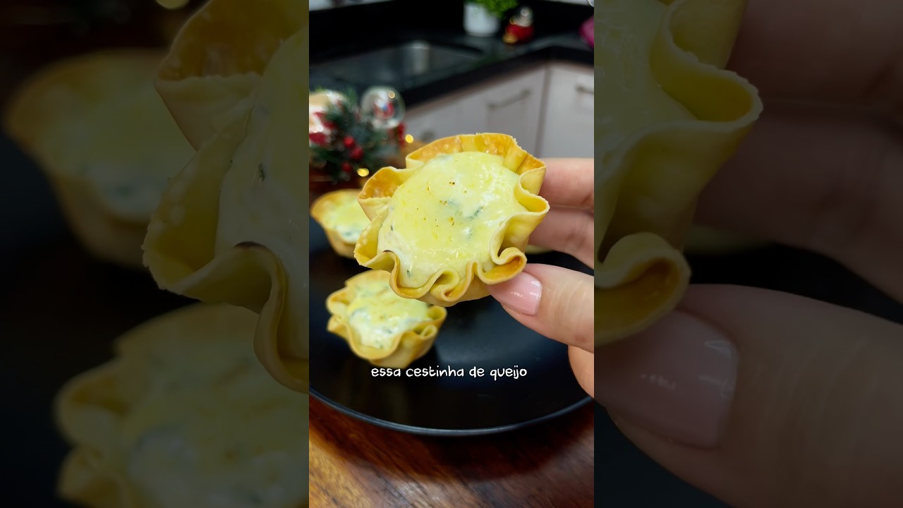 Entradinha perfeita para a sua ceia de Natal! Cestinha de Queijo e Alho assado 🎄✨