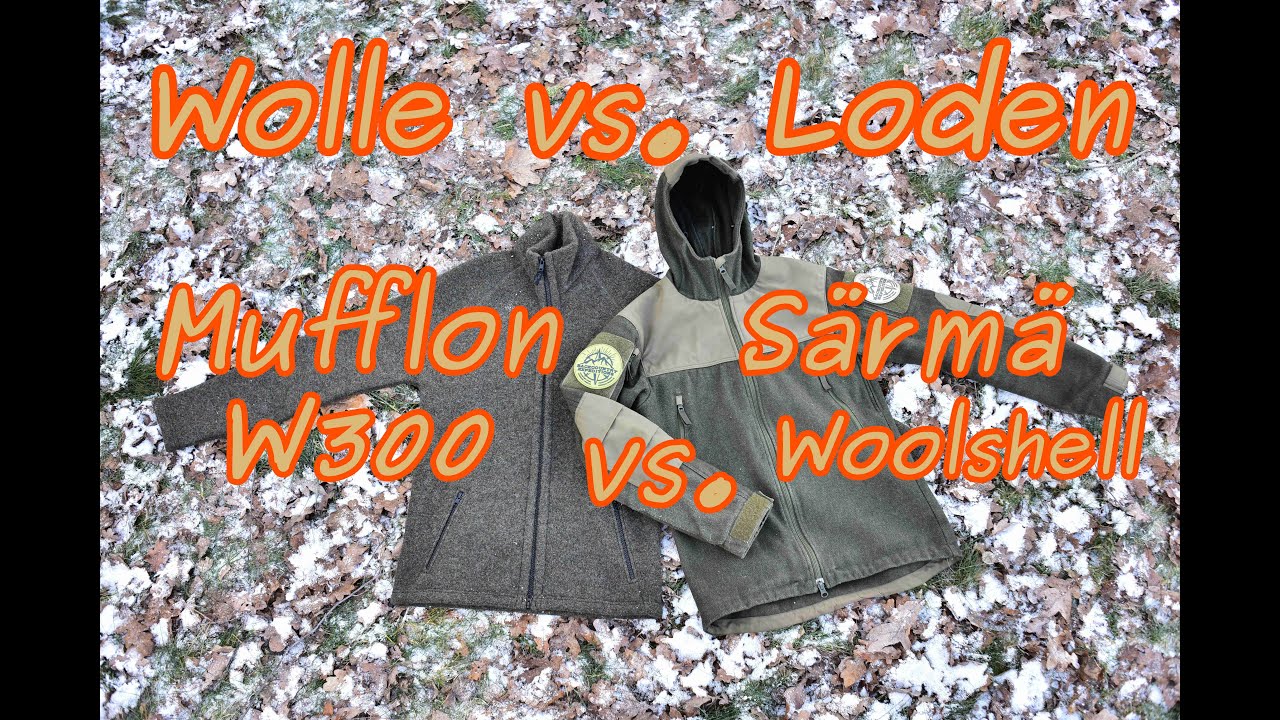 Vergleich: Wolle vs.  Loden | Mufflon W300 vs. Särmä TST Woolshell Jacket