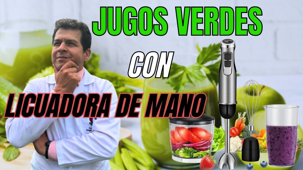 LICUADORA DE MANO PARA PREPARACION DE JUGOS VERDES