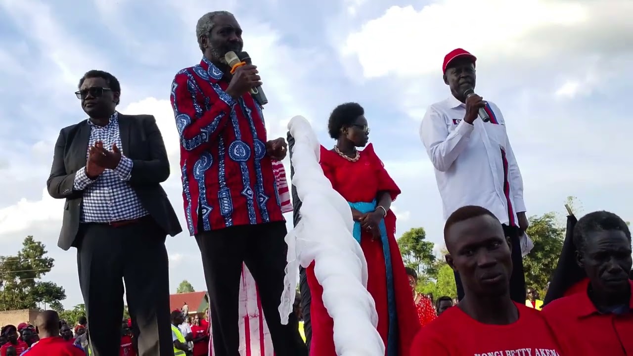 Powerful message from Jimmy James Michael Akene Obote today at oyam District 