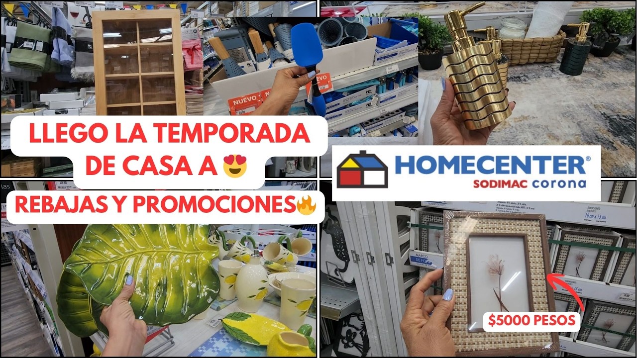 😱 TEMPORADA DE CASA EN HOMECENTER | promociones y cosas hermosas para el hogar