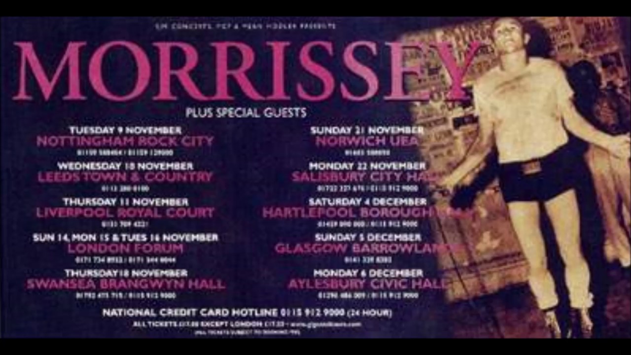 morrissey - live - 13 nov. 1999 - the forum, london