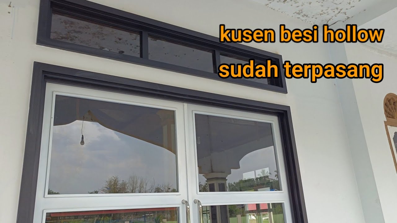 RIVIEW KUSEN BESI HOLLOW YANG SUDAH TERPASANG