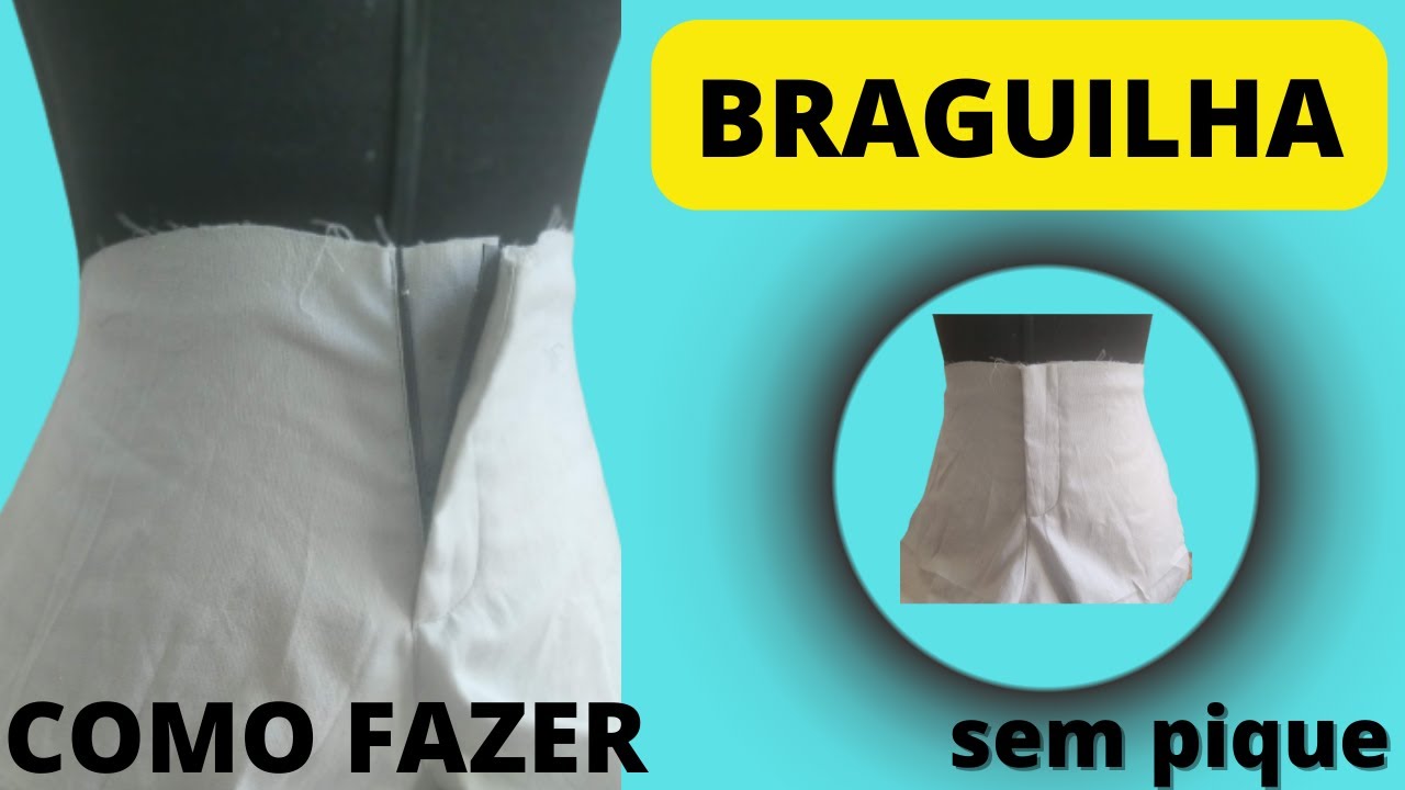 ✅️ BRAGUILHA COMO FAZER / Rápido e fácil sem PIQUE.