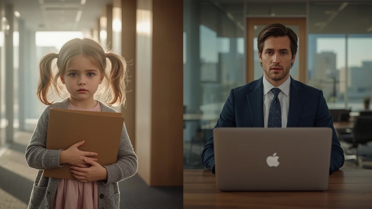 Mother is hospitalized before the interview—The CEO is stunned when he sees the little girl holding