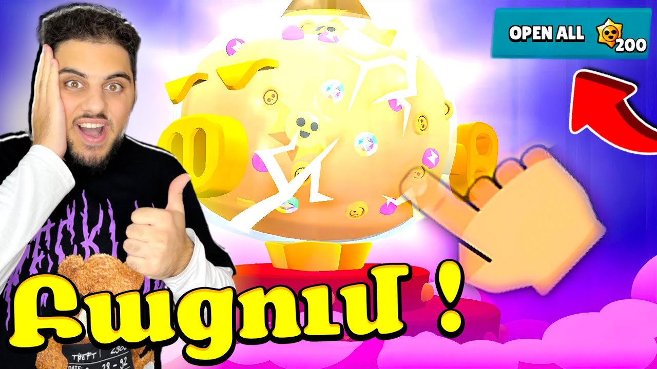 Գժական 100 Մեգա կապիլկաի բացում! Brawl Stars Hayeren
