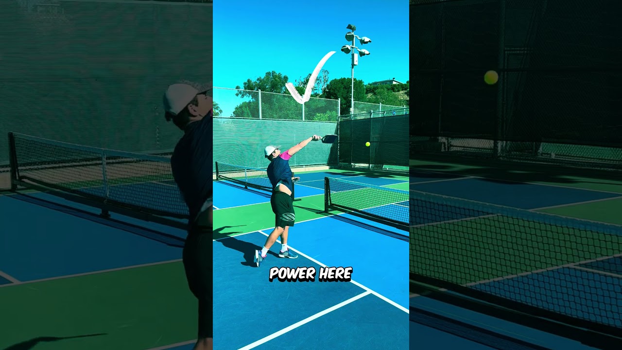 HOW TO HIT OVERHEADS IN PICKLEBALL! #pickleball #pickleballtips #enhancepickleball