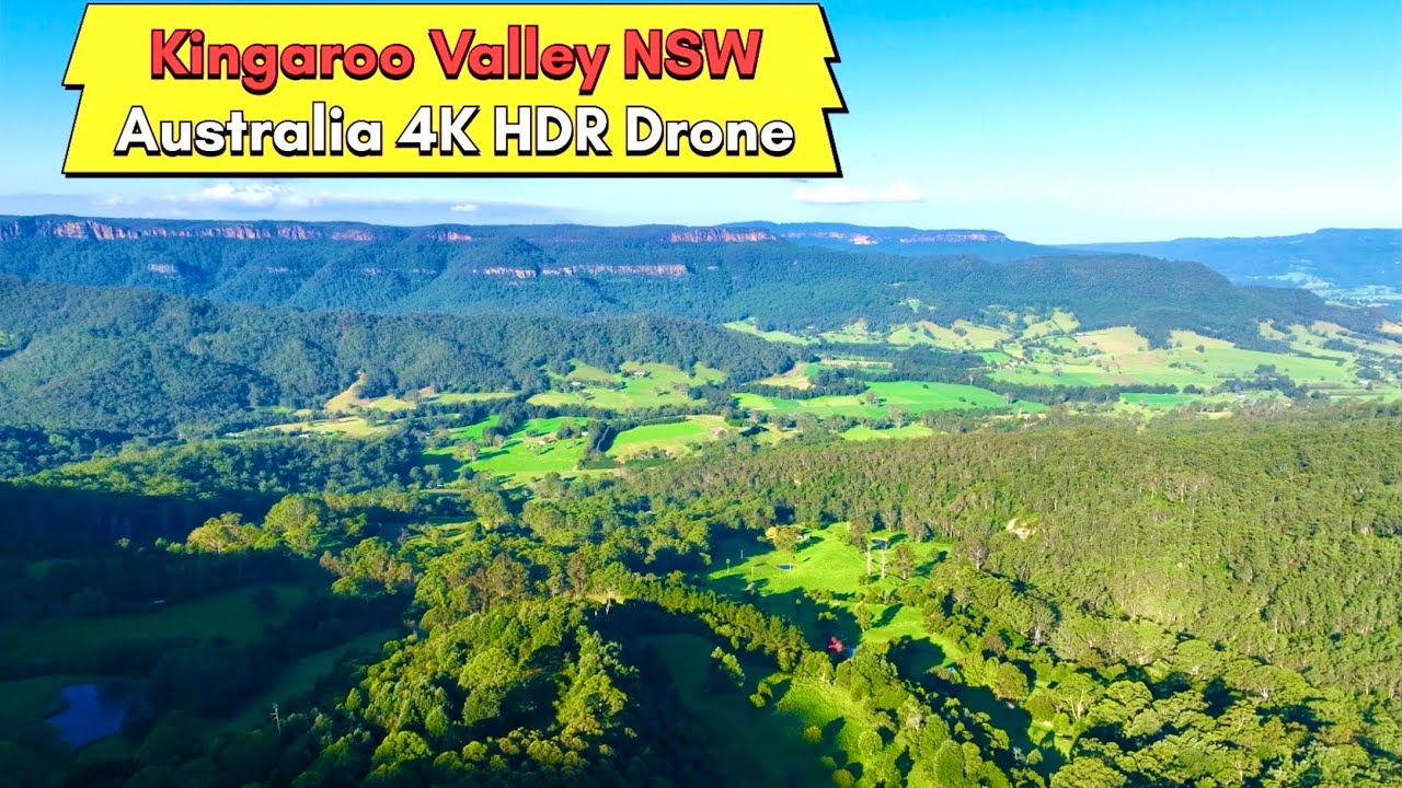 Flying over Kangaroo Valley,Sydney,NSW Australia 4K HDR Drone with soothing music