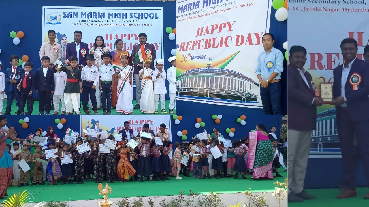 74th Republic Day celebration at San Maria High School Jangaon