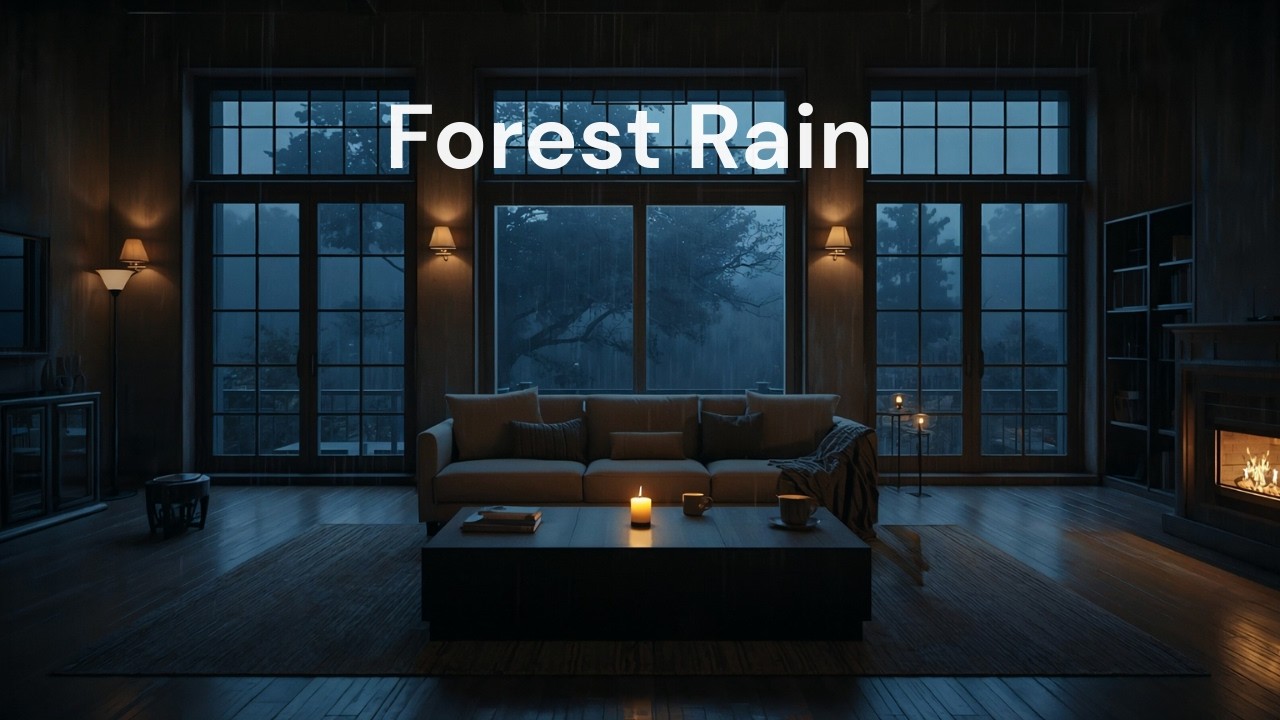 Forest Shrine Rain | Sacred Nature Rain Ambience for Sleep | 2 Hours