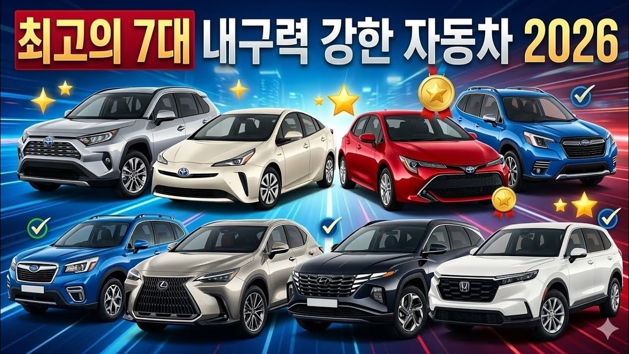영원히 지속되도록 제작된 최고의 자동차 7대 (컨슈머 리포트 2026)