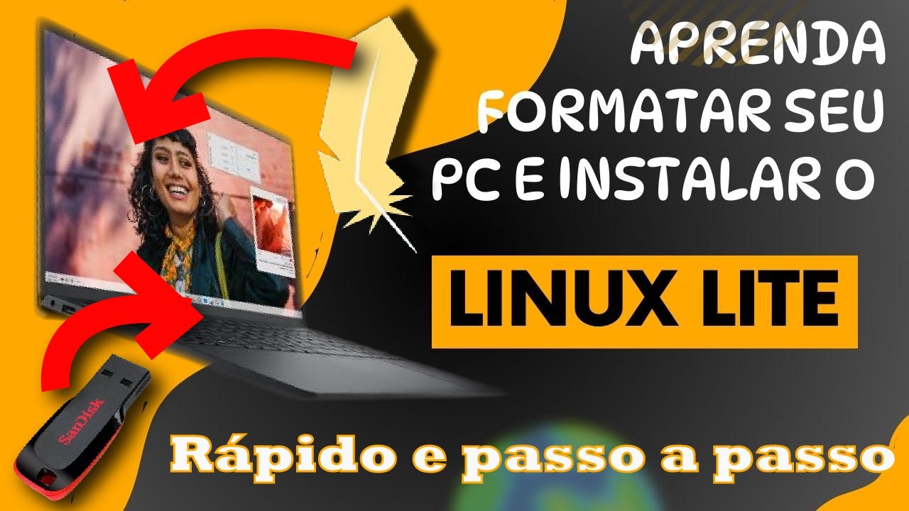 Formatar o PC e instalar o LINUX Lite 7.0 em 2024 fácil c/ Download da ISO