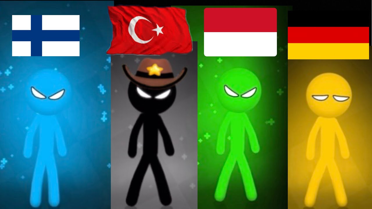 Stickman Party // Tournament Mode 1234 Player Random //New Update  // Funny game Part 28
