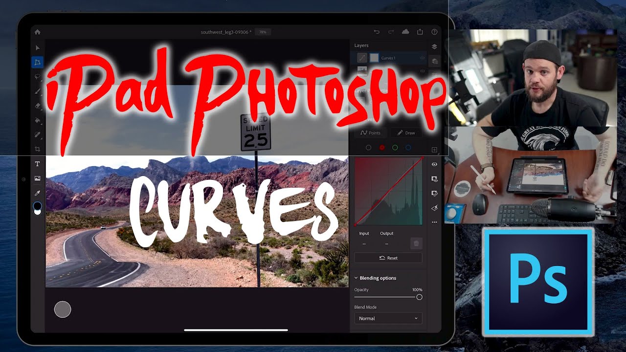 How to use CURVES in PHOTOSHOP for iPad. It's all about the curves!!! Master this critical tool!