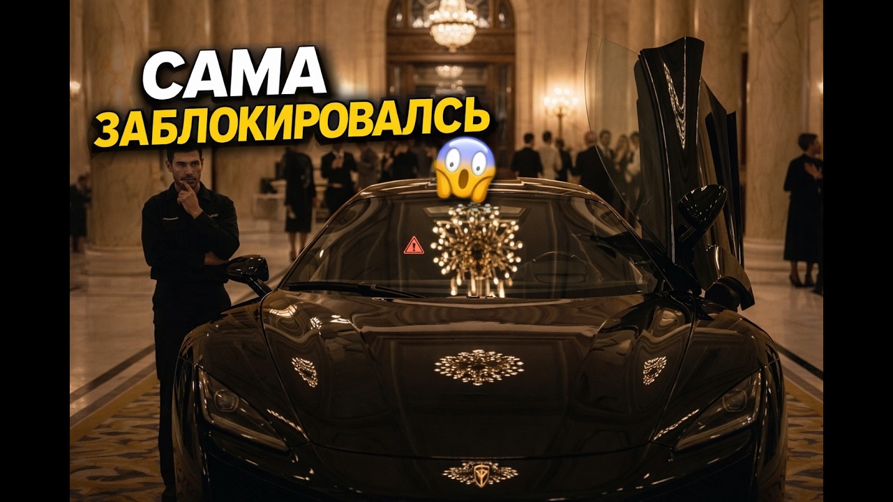 Роскошный отель замер… когда суперкар сам начал блокироваться