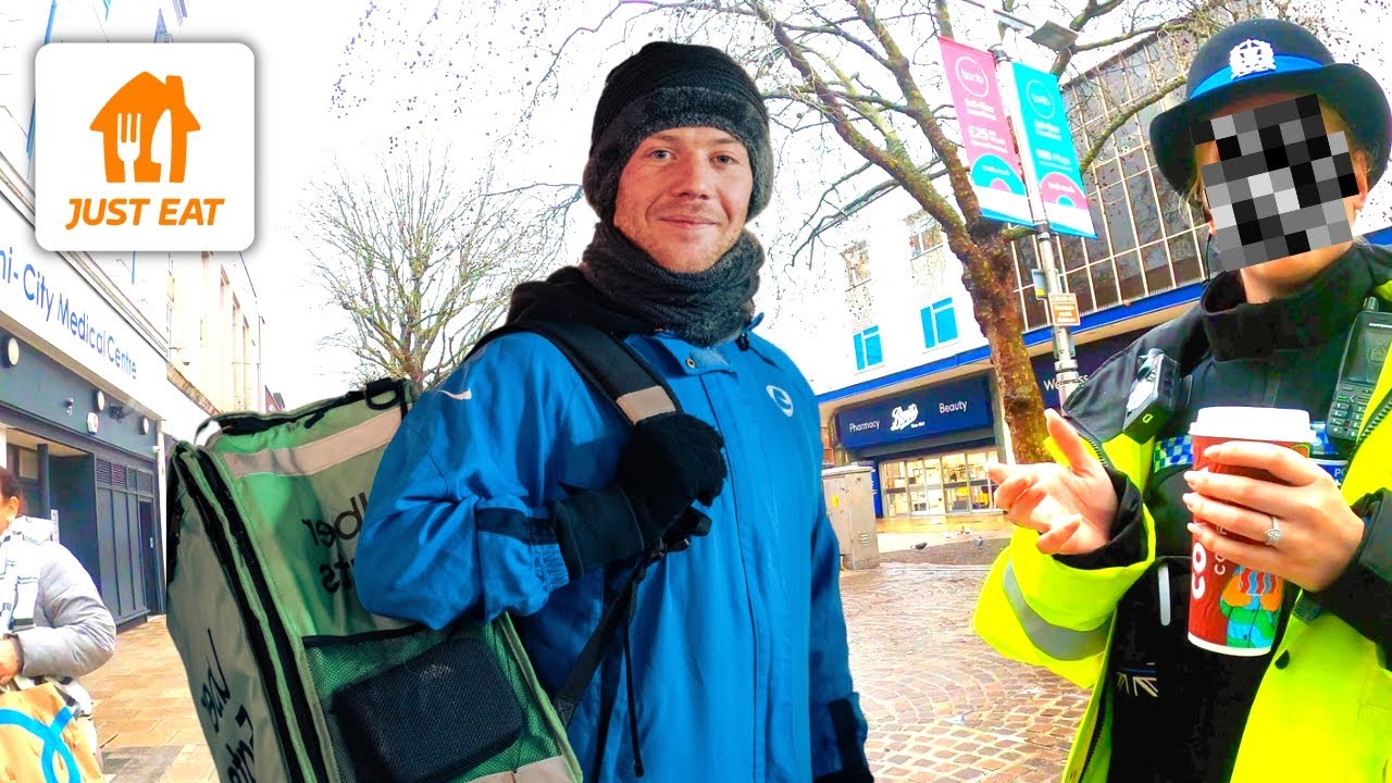 Police Officer Almost Fined Me £50! Delivering Subway at Lunchtime for Just Eat!