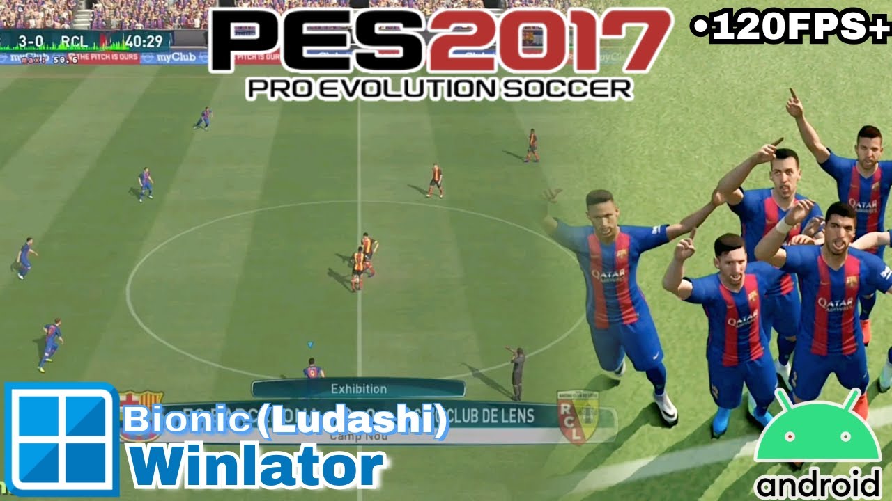 Pro Evolution Soccer 2017 on Android Winlator Bionic Ludashi | Snapdragon 8 Gen 1 Gameplay 120FPS+