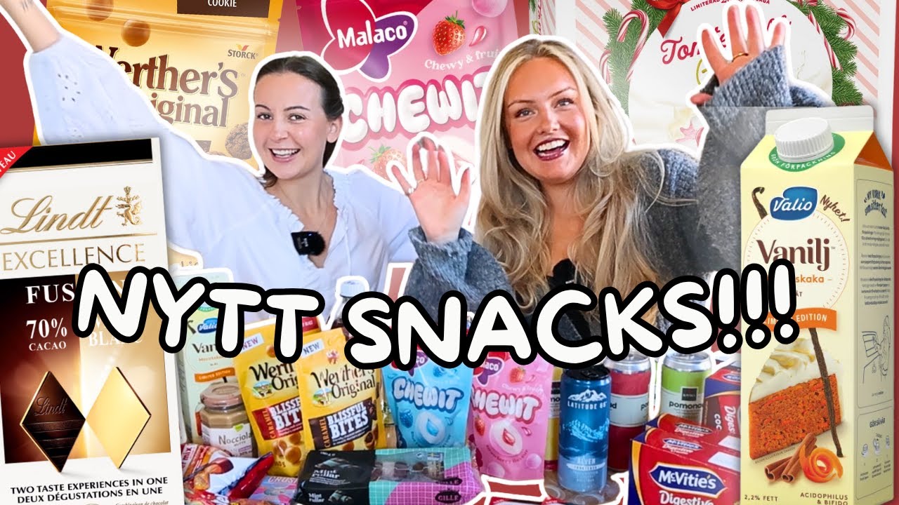 Vi testar h&ouml;stens SNACKS & MATNYHETER 2025 🍁 | Med b&auml;stis Hannah!