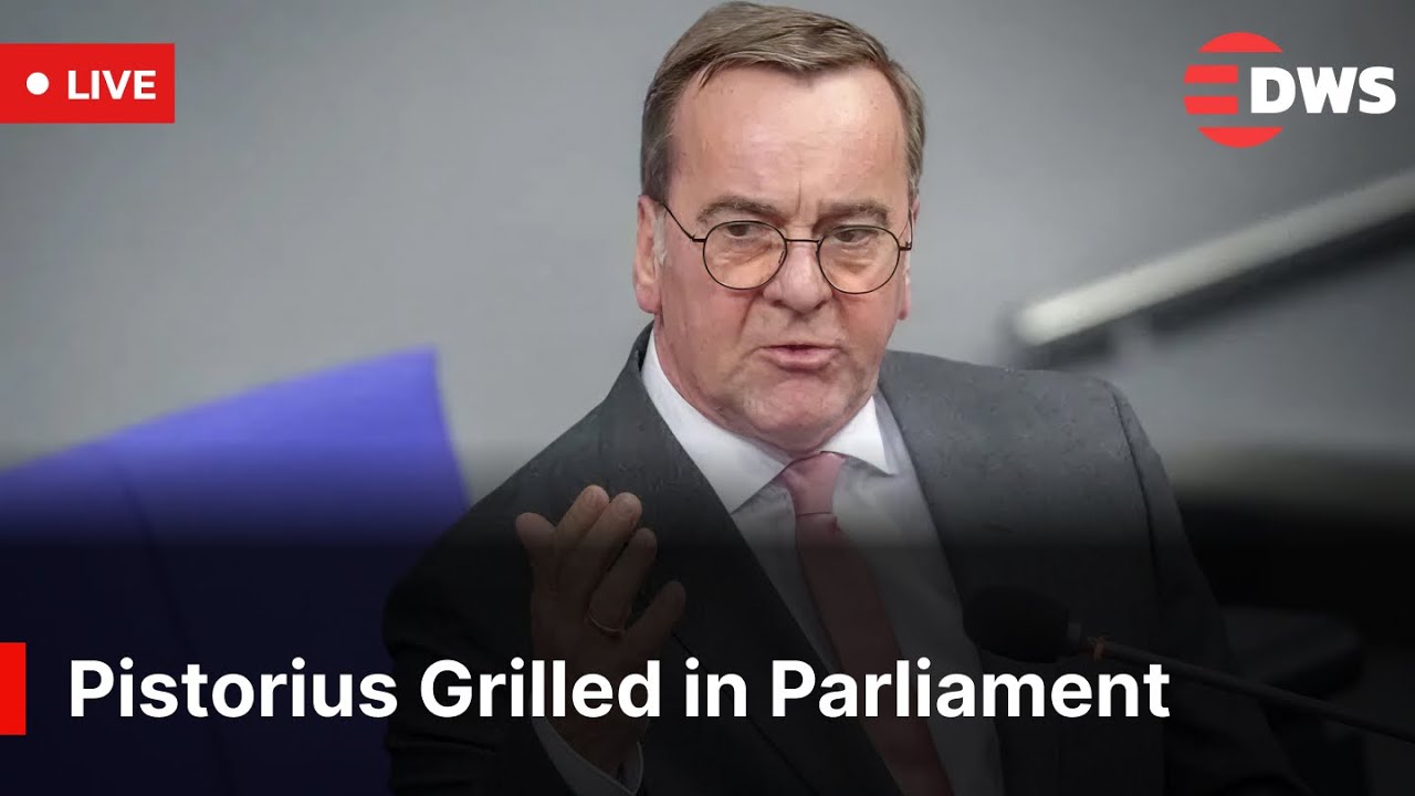 LIVE: German Defence Minister Pistorius Faces Tough Questioning in Parliament | AC1E
