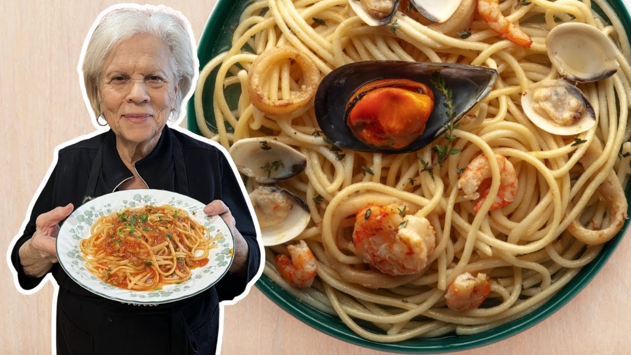 ВКУСНЫЕ лингвини с морепродуктами и Нонной Ниной