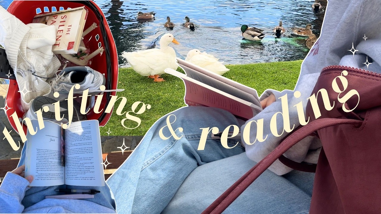 Проведи день со мной, занимаясь поиском винтажных вещей и чтением ☆🦆🌳 📖