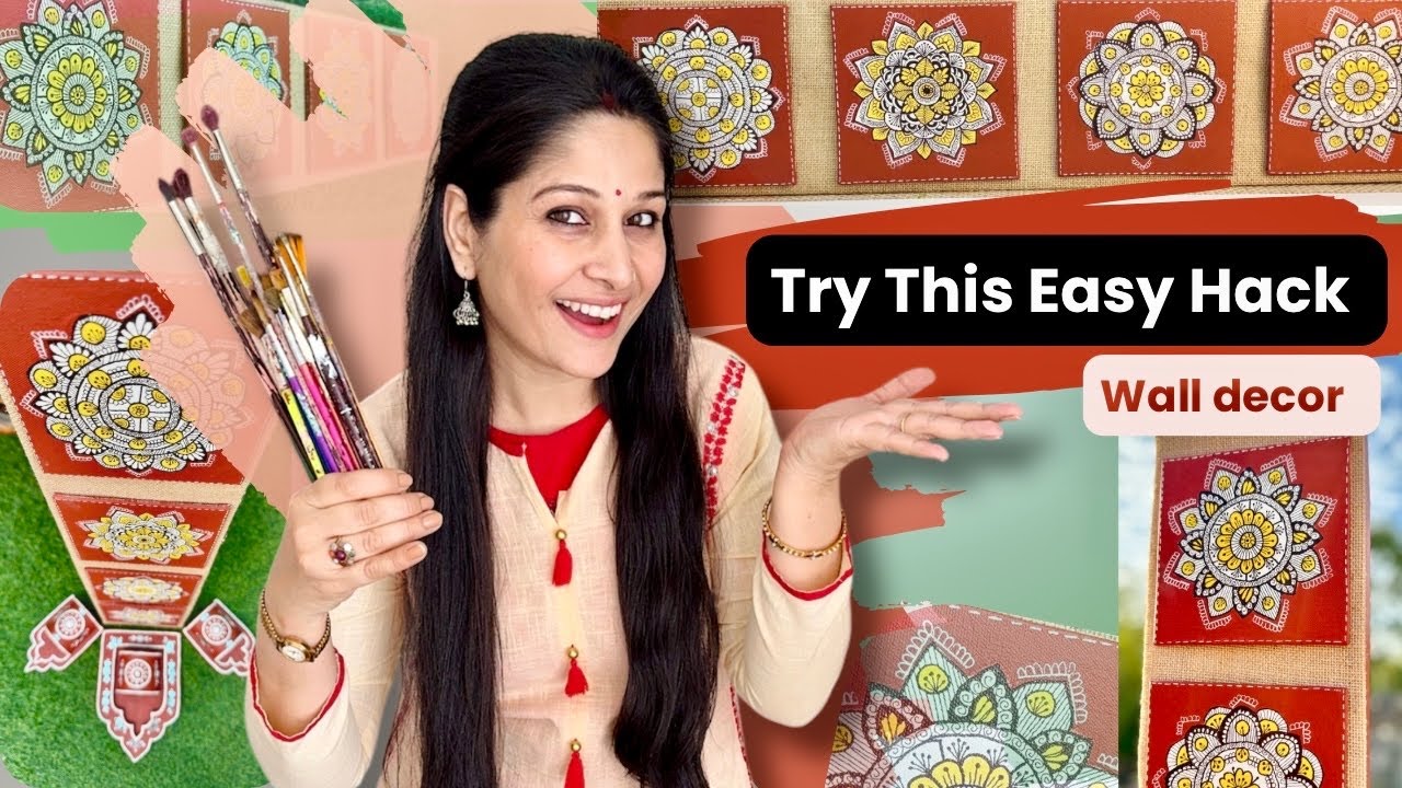 Can’t Draw Thin Lines in Mandalas? Easy Mandala & Madhubani Painting Hack for Beginners