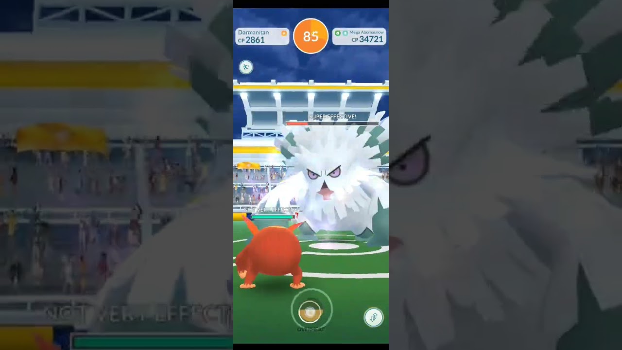 I'm Soloed Mega Abomasnow in Pok&eacute;mon Go.#megaabomasnow #abomasnow #pokemongo