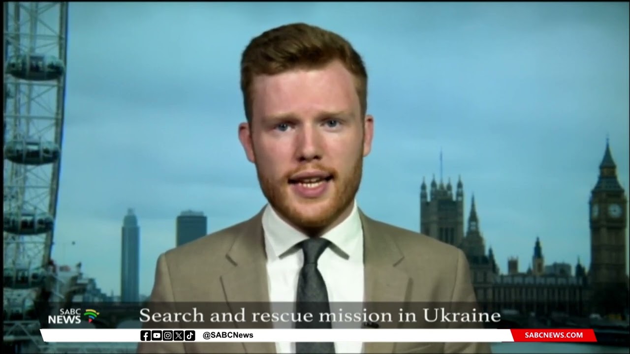 Search and rescue in Kharkiv after rocket strike