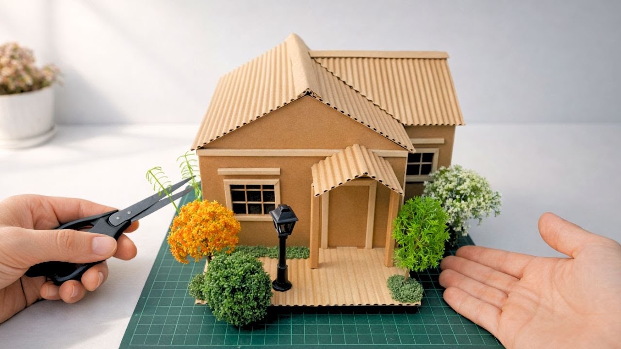 How To Make A Cardboard House | Mini DIY Home That Looks Real